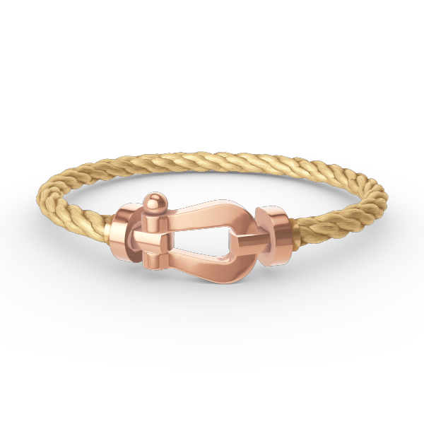 [⭐Clover Jewelry]FORCE LARGE HORSESHOE NO DIAMOND BRACELET ROSE GOLD