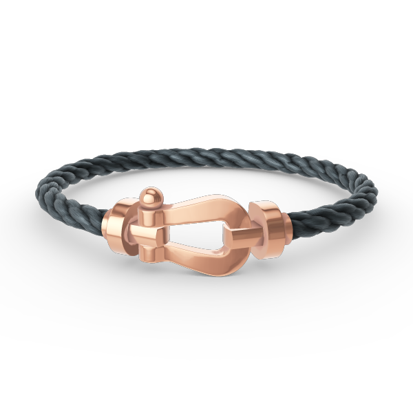 [⭐Clover Jewelry]FORCE LARGE HORSESHOE NO DIAMOND BRACELET ROSE GOLD
