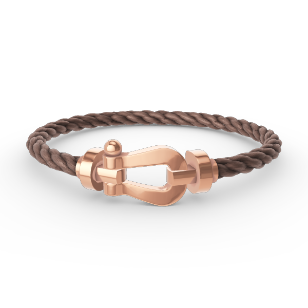 [⭐Clover Jewelry]FORCE LARGE HORSESHOE NO DIAMOND BRACELET ROSE GOLD