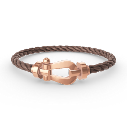 [⭐Clover Jewelry]FORCE LARGE HORSESHOE NO DIAMOND BRACELET ROSE GOLD