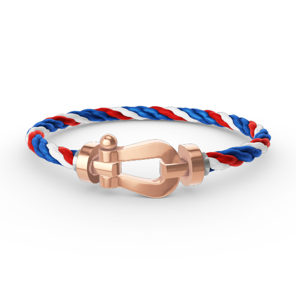 [⭐Clover Jewelry]FORCE LARGE HORSESHOE NO DIAMOND BRACELET ROSE GOLD