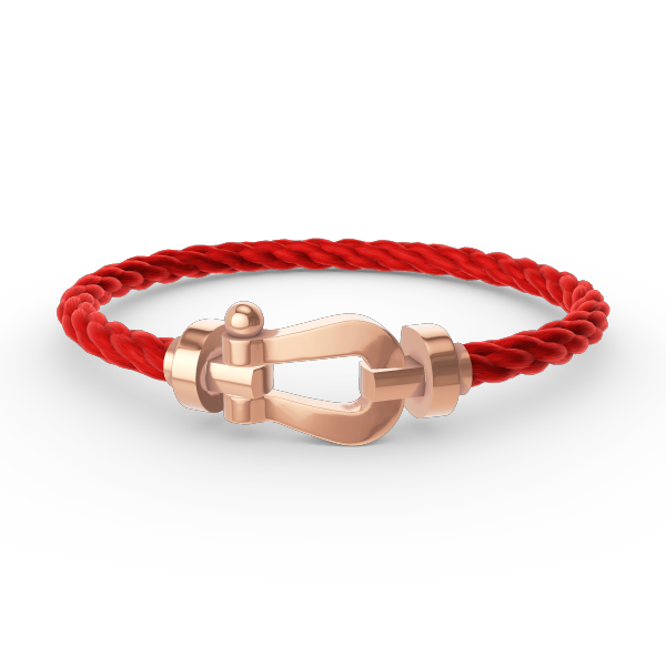 [⭐Clover Jewelry]FORCE LARGE HORSESHOE NO DIAMOND BRACELET ROSE GOLD