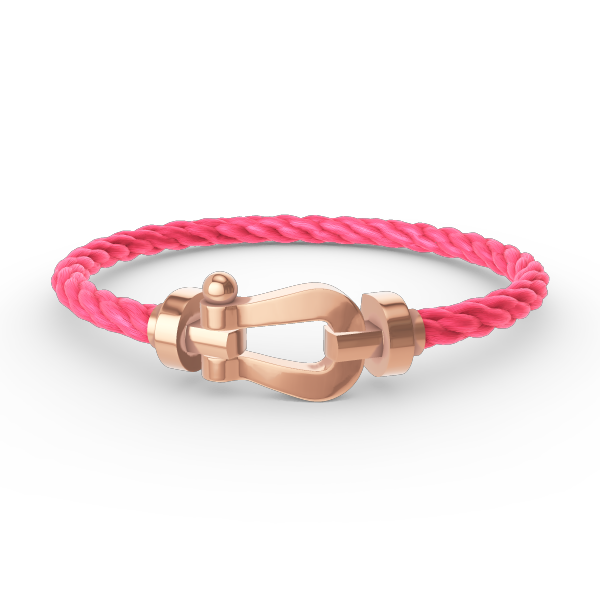 [⭐Clover Jewelry]FORCE LARGE HORSESHOE NO DIAMOND BRACELET ROSE GOLD