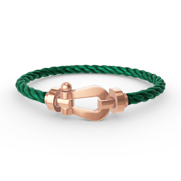 [⭐Clover Jewelry]FORCE LARGE HORSESHOE NO DIAMOND BRACELET ROSE GOLD