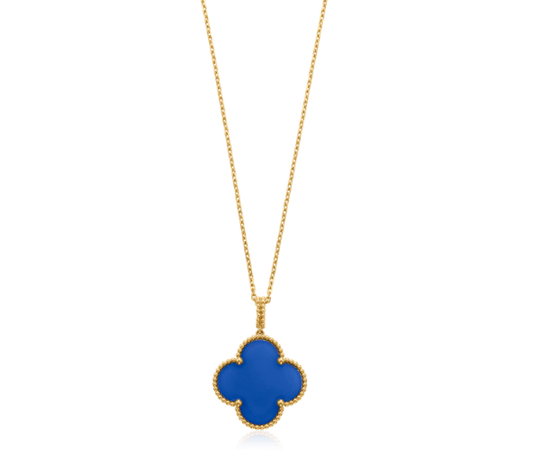 [⭐Clover Jewelry]CLOVER 25MM NECKLACE TURQUOISE ROSE GOLD