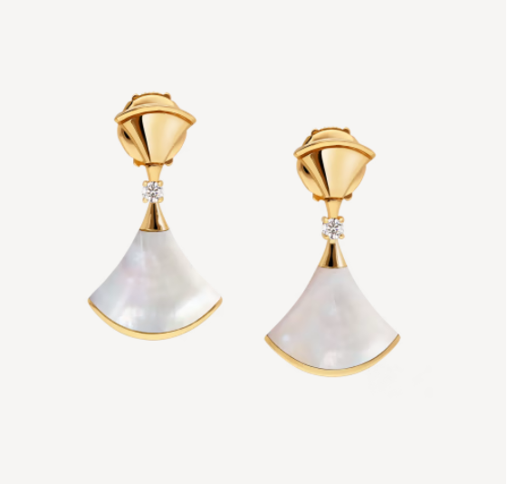 [⭐Clover Jewelry]DREAM MOP 1 DIAMOND EARRINGS