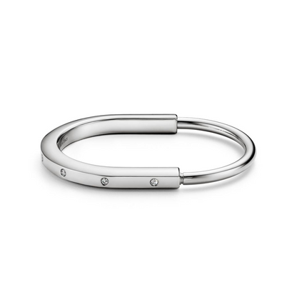 [Clover Jewelry]LOCK BRACELET 8 DIAMOND