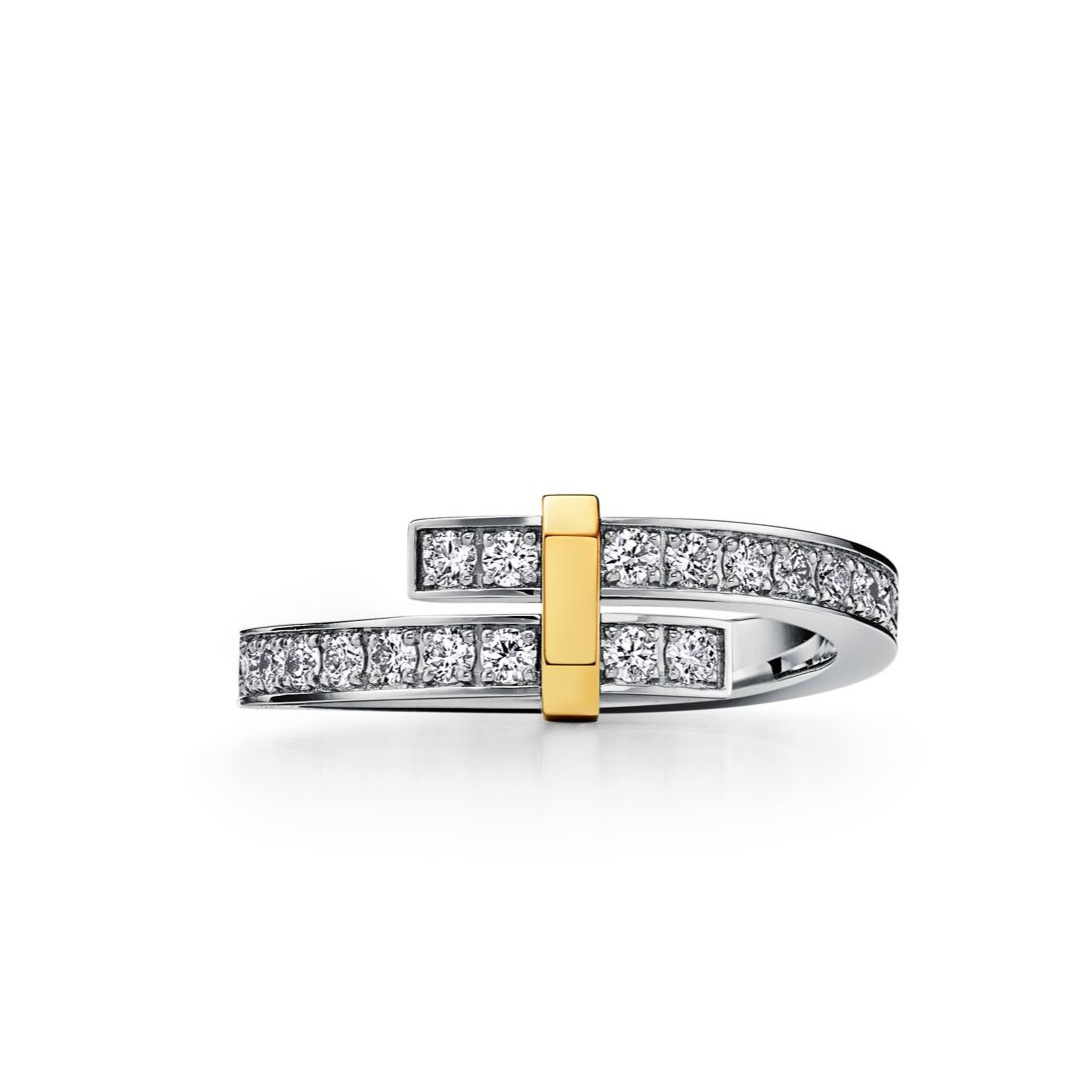 [Clover Jewelry]EDGE GOLD SILVER DIAMOND RING