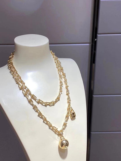 [Clover Jewelry]HARDWEAR WRAP NECKLACE