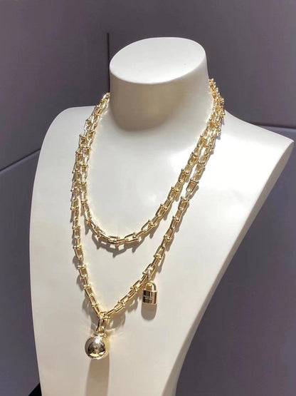 [Clover Jewelry]HARDWEAR WRAP NECKLACE