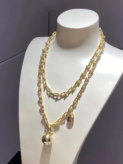 [Clover Jewelry]HARDWEAR WRAP NECKLACE