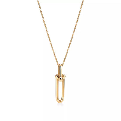 [Clover Jewelry]HARDWEAR GOLD DROP PEDANT NECKLACE
