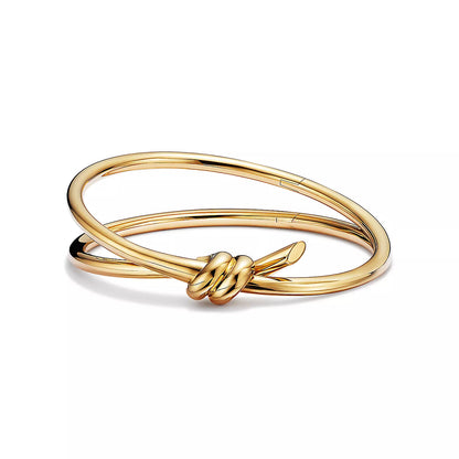 [Clover Jewelry]KNOT DOUBLE ROWS BRACELET