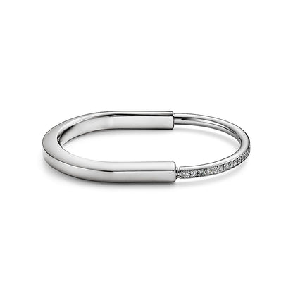 [Clover Jewelry]LOCK BRACELET DIAMOND