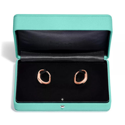 [Clover Jewelry]LOCK MEDIUM DIAMNOND EARRINGS