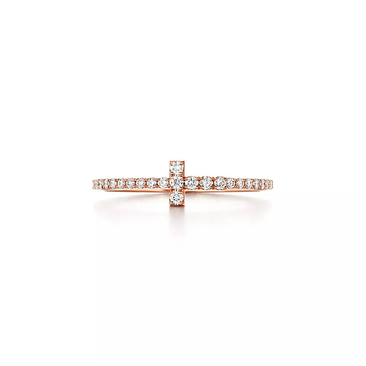 [Clover Jewelry]T RING DIAMOND PINK GOLD