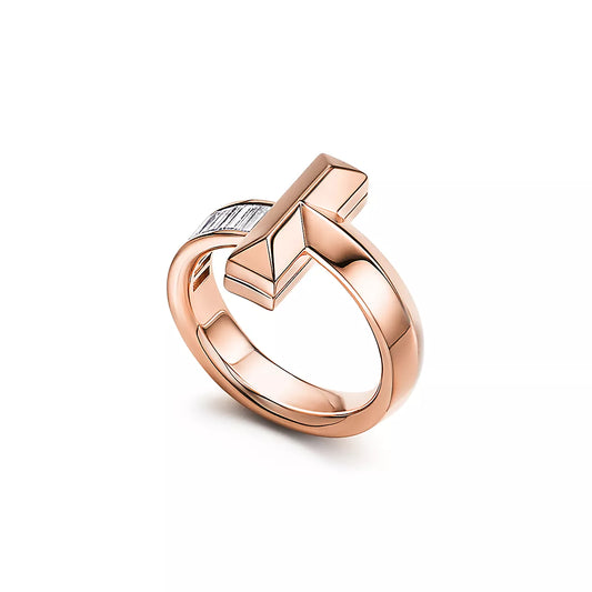 [Clover Jewelry]T1 WIDE 4.5MM DIAMOND RING