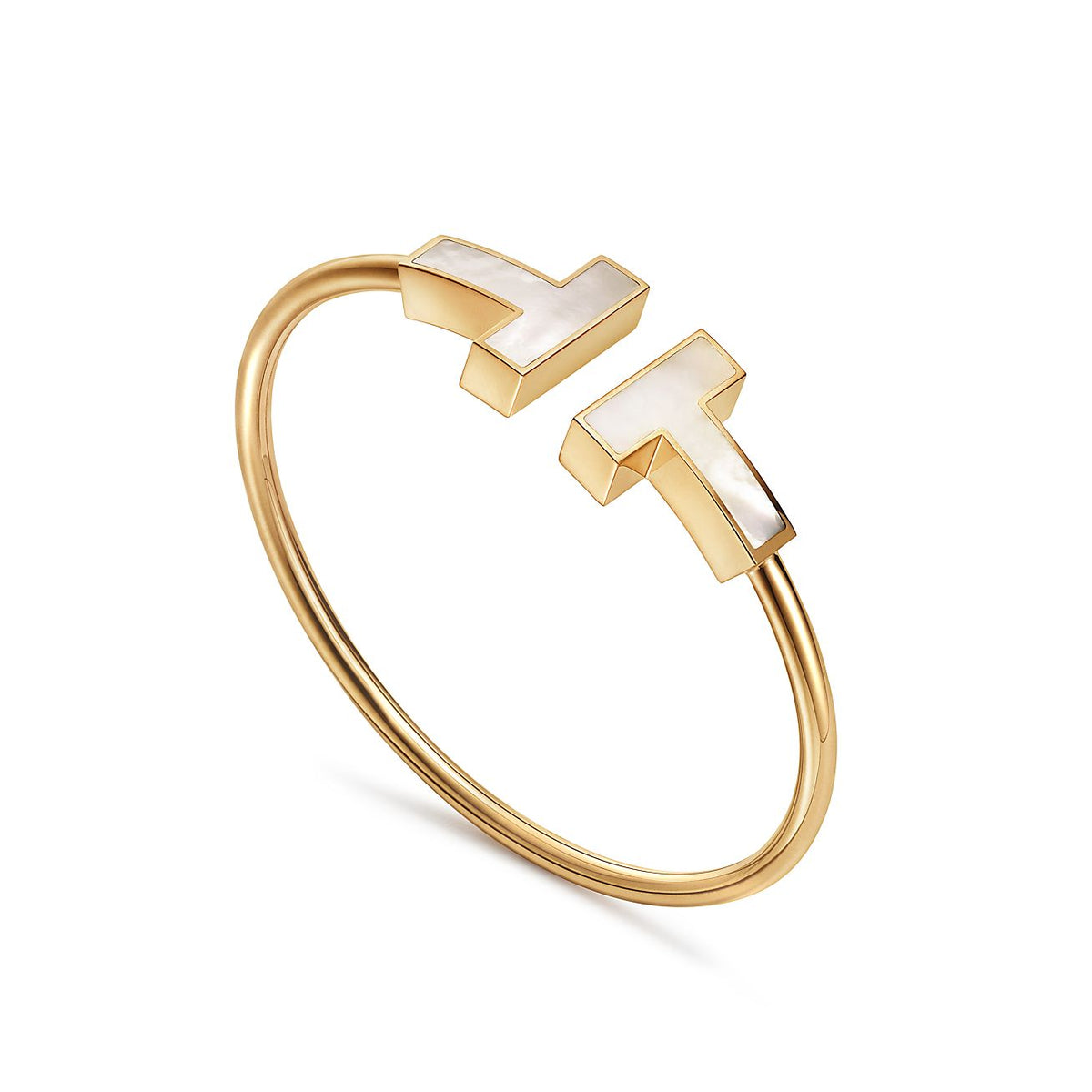 [Clover Jewelry]T WIDE MOP OPEN BRACELET