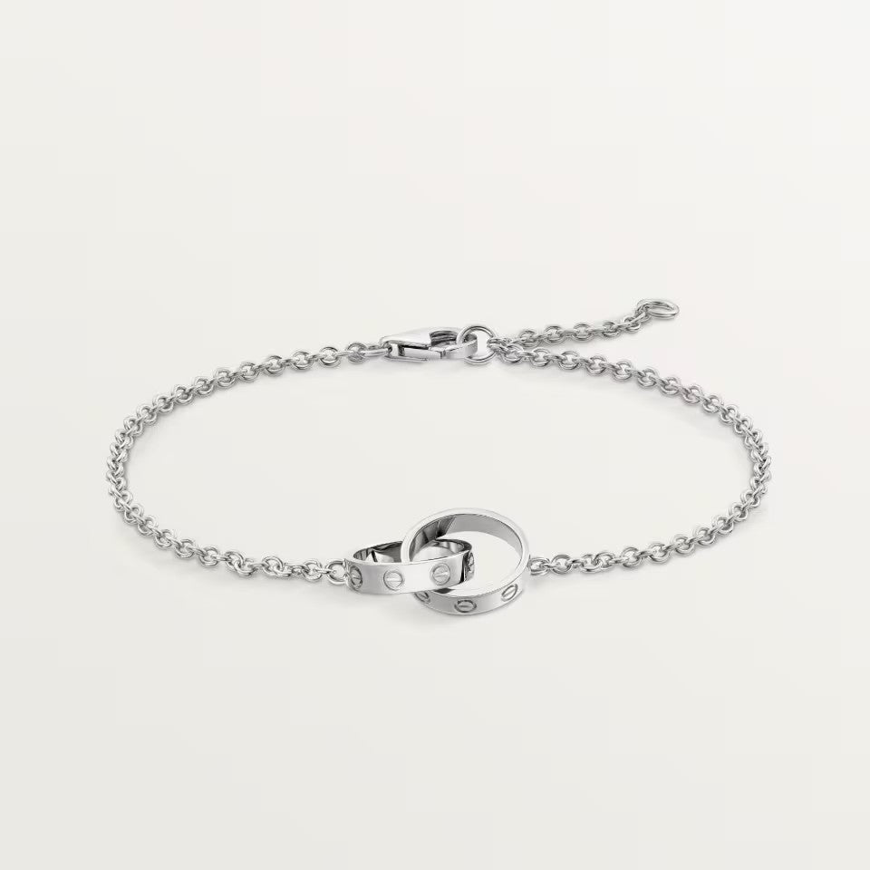 [⭐Clover Jewelry]LOVE BRACELET DOUBLE RING