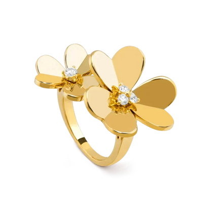 [⭐Clover Jewelry]CLOVER COMOS GOLD DIAMOND RING
