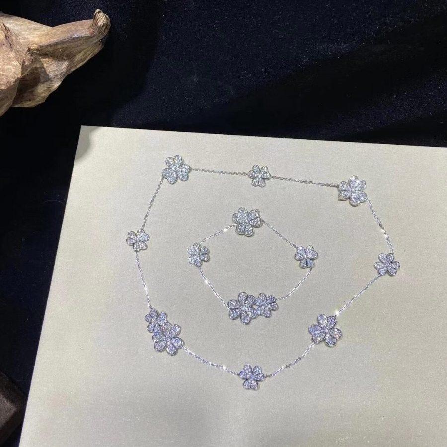 [⭐Clover Jewelry]FRIVOLE SILVER 5 FLOWERS BRACELET