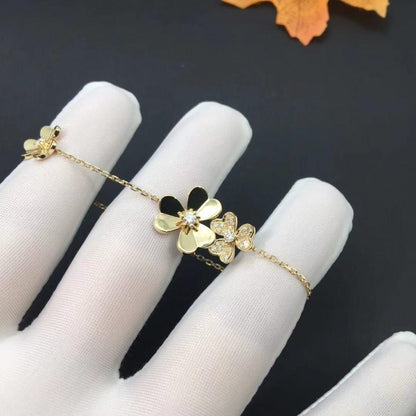 [⭐Clover Jewelry]FRIVOLE GOLD 5 FLOWERS BRACELET