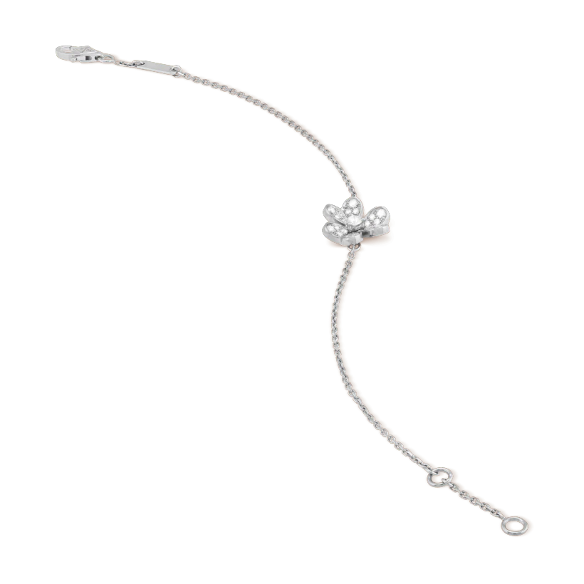 [⭐Clover Jewelry]FRIVOLE SILVER FLOWER DIAMOND BRACELET