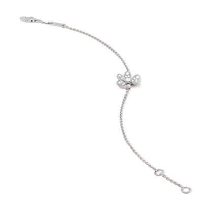 [⭐Clover Jewelry]FRIVOLE SILVER FLOWER DIAMOND BRACELET