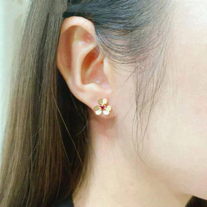 [⭐Clover Jewelry]FRIVOLE  FLOWER PINK EARRINGS