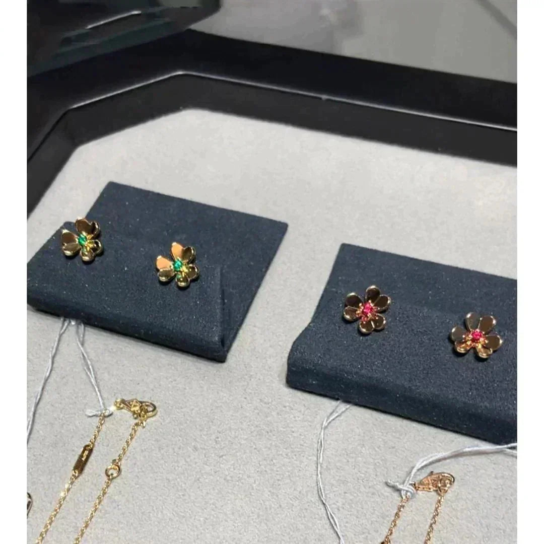 [⭐Clover Jewelry]FRIVOLE  FLOWER PINK EARRINGS