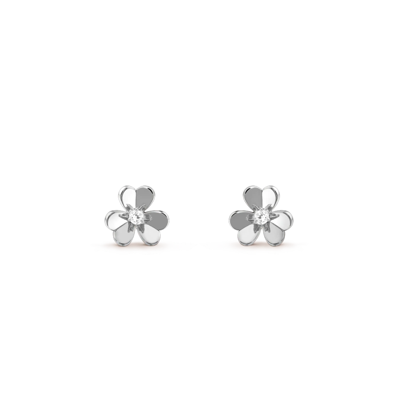 [⭐Clover Jewelry]FRIVOLE MINI SILVER FLOWER EARRINGS