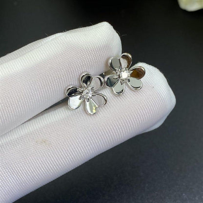 [⭐Clover Jewelry]FRIVOLE MINI SILVER FLOWER EARRINGS