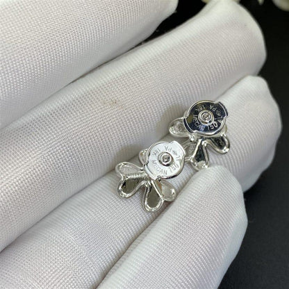 [⭐Clover Jewelry]FRIVOLE MINI SILVER FLOWER EARRINGS
