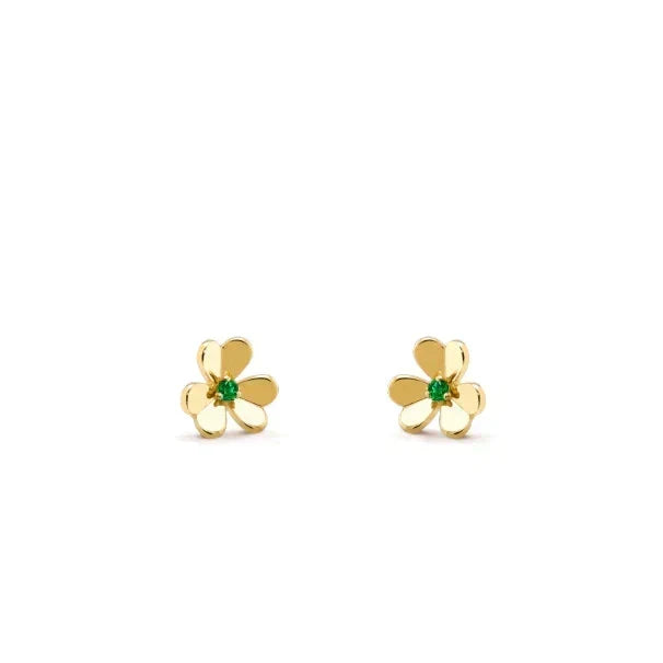 [⭐Clover Jewelry]FRIVOLE  FLOWER MALACHITE EARRINGS