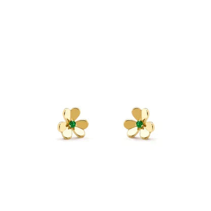 [⭐Clover Jewelry]FRIVOLE  FLOWER MALACHITE EARRINGS