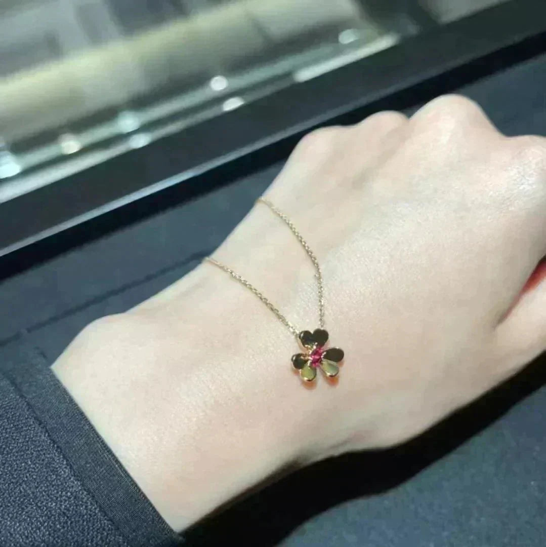 [⭐Clover Jewelry]FRIVOLE GOLD FLOWER NECKLACE