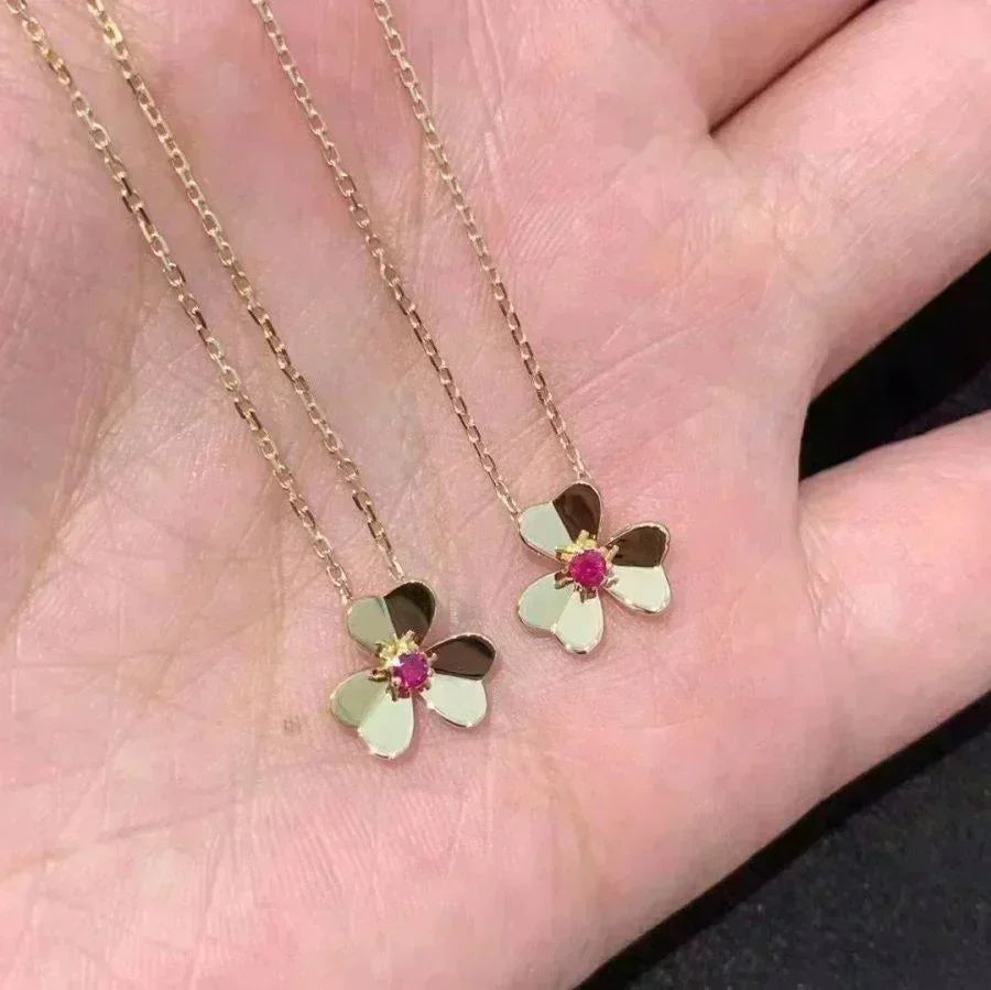 [⭐Clover Jewelry]FRIVOLE GOLD FLOWER NECKLACE