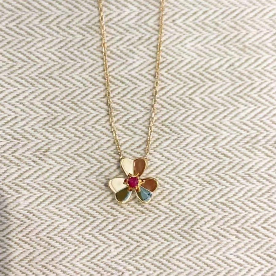[⭐Clover Jewelry]FRIVOLE GOLD FLOWER NECKLACE