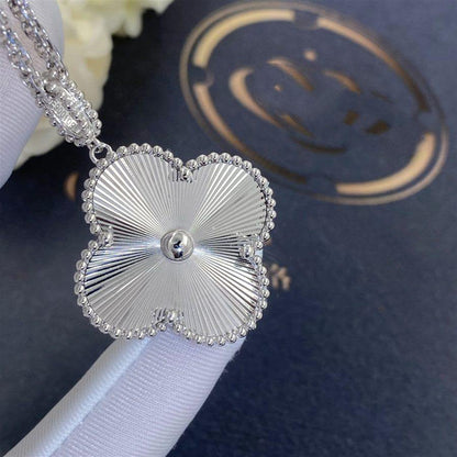 [⭐Clover Jewelry]CLOVER 25MM SILVER BIG CLOVER NECKLACE