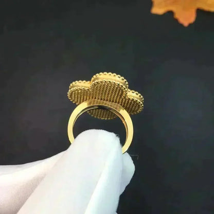 [⭐Clover Jewelry]CLOVER MALACHITE RING