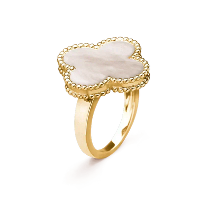 [⭐Clover Jewelry]CLOVER WHITE MOP RING