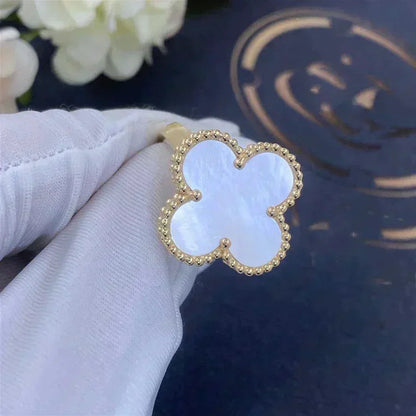 [⭐Clover Jewelry]CLOVER WHITE MOP RING