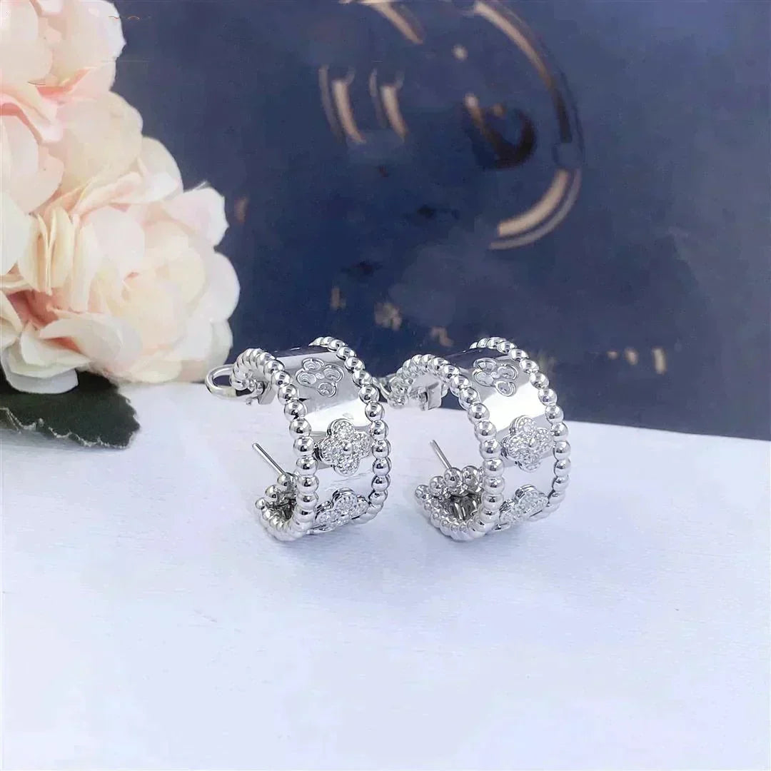[⭐Clover Jewelry]PERLEE DIAMOND EARRINGS
