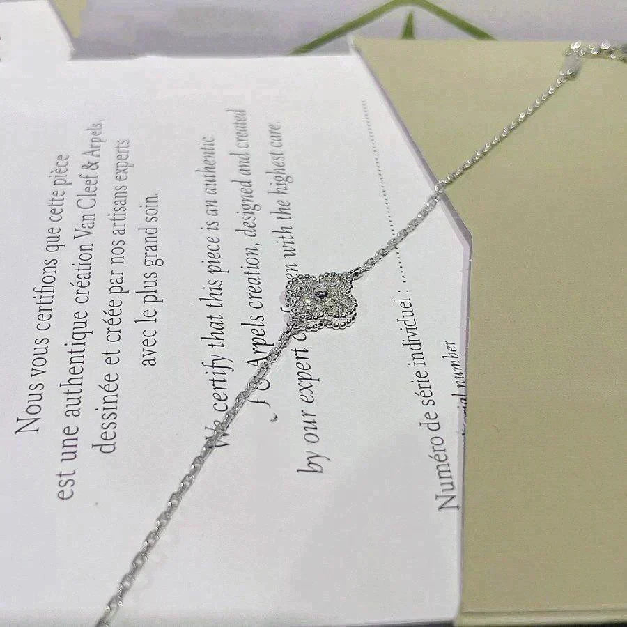[⭐Clover Jewelry]CLOVER  SINGLE FLOWER BRACELET SILVER
