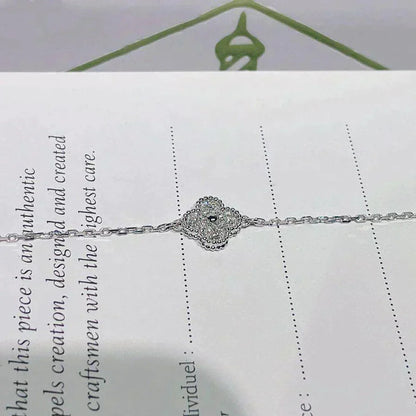 [⭐Clover Jewelry]CLOVER  SINGLE FLOWER BRACELET SILVER