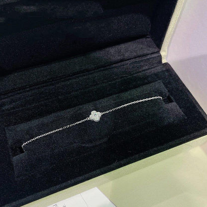 [⭐Clover Jewelry]CLOVER  SINGLE FLOWER BRACELET SILVER