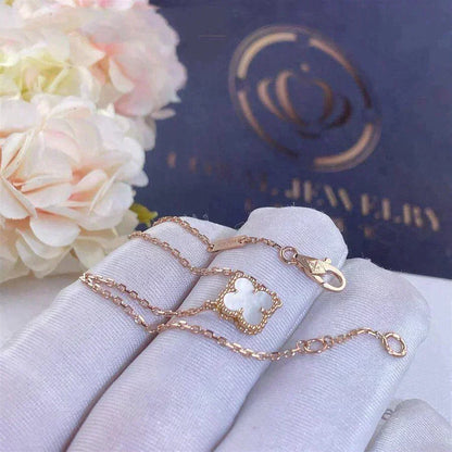 [⭐Clover Jewelry]CLOVER WHITE MOP SINGLE FLOWER BRACELET