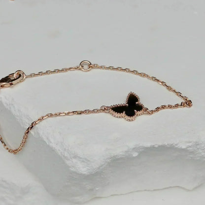 [⭐Clover Jewelry]BUTTERFLY ONYX  BUTTERFLY BRACELET