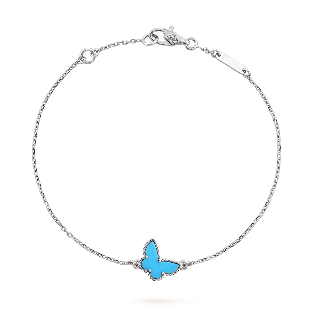 [⭐Clover Jewelry]BUTTERFLY TURQUOISE BUTTERFLY BRACELET SILVER