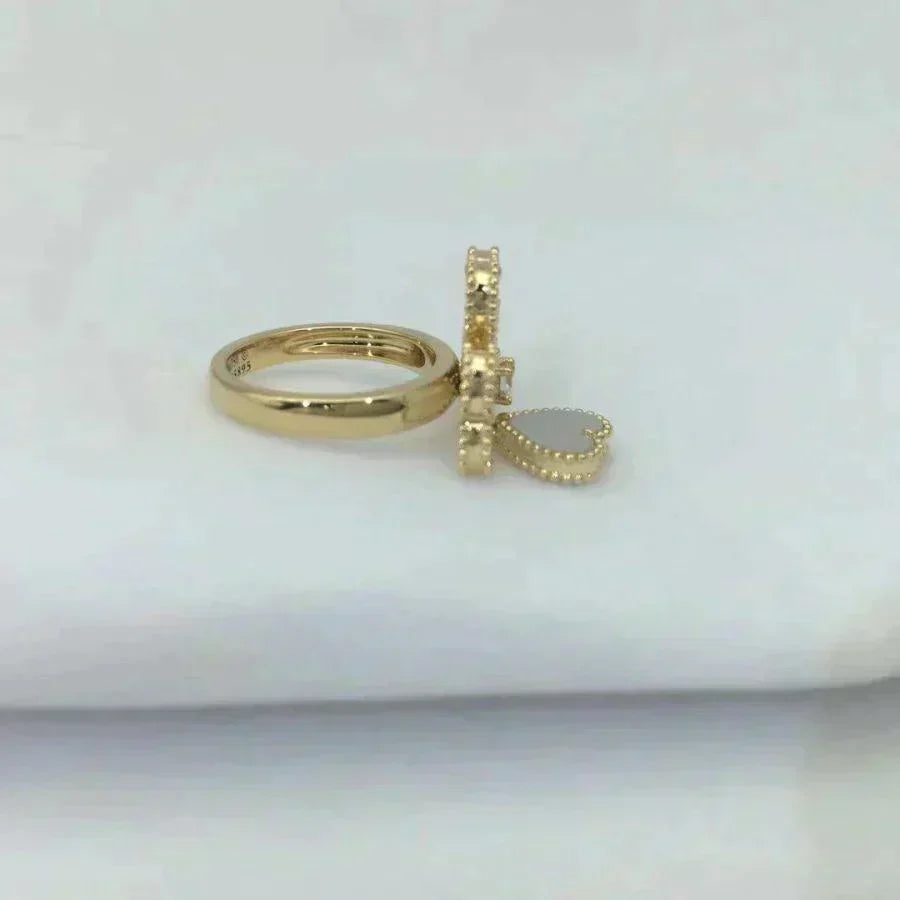 [⭐Clover Jewelry]SWEET CLOVER WHITE MOP RING